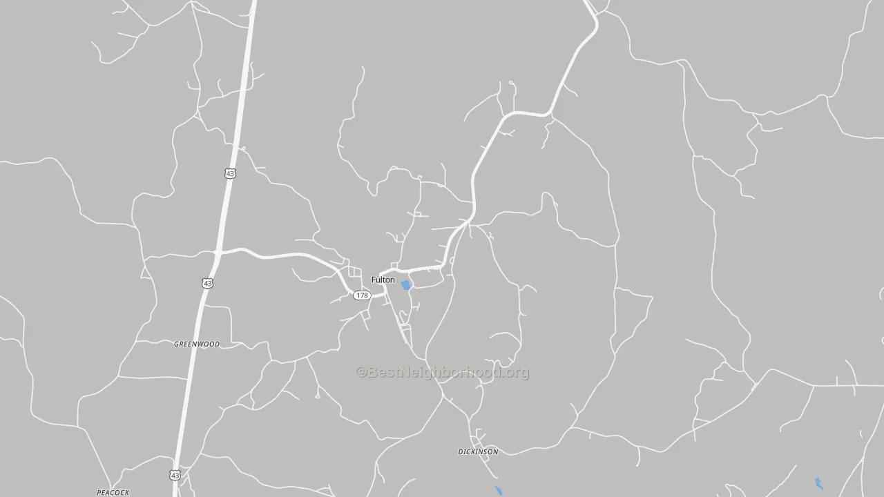 Transit Grade map of 36446, AL