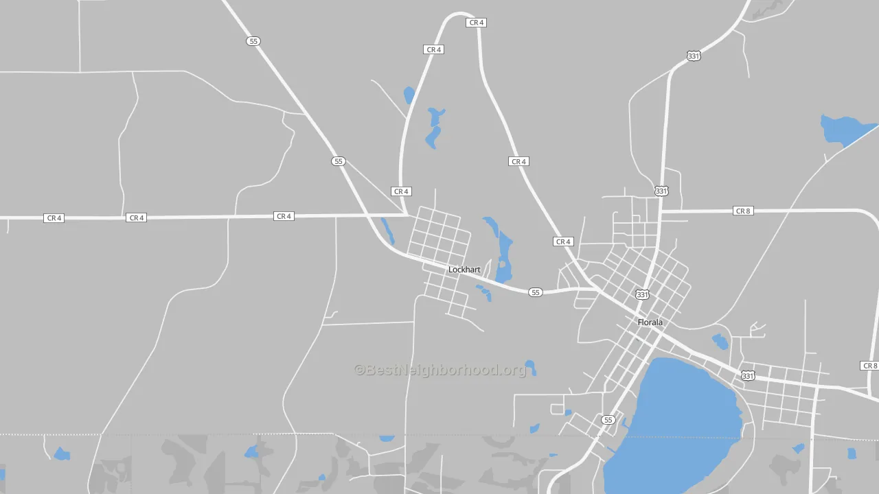 Transit Grade map of 36455, AL