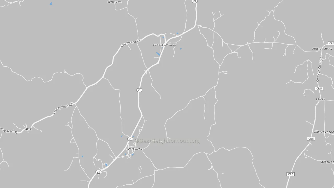 Transit Grade map of 36471, AL