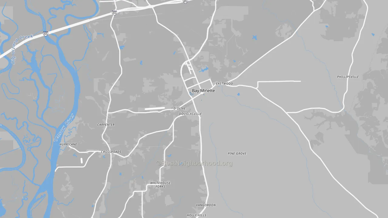 Transit Grade map of 36507, AL