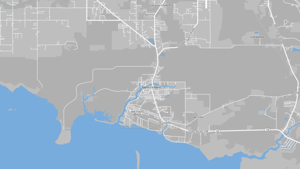 Transit Grade map of 36509, AL