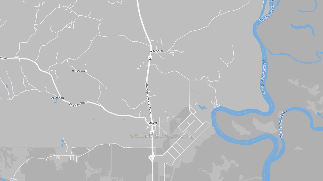 Transit Grade map of 36513, AL