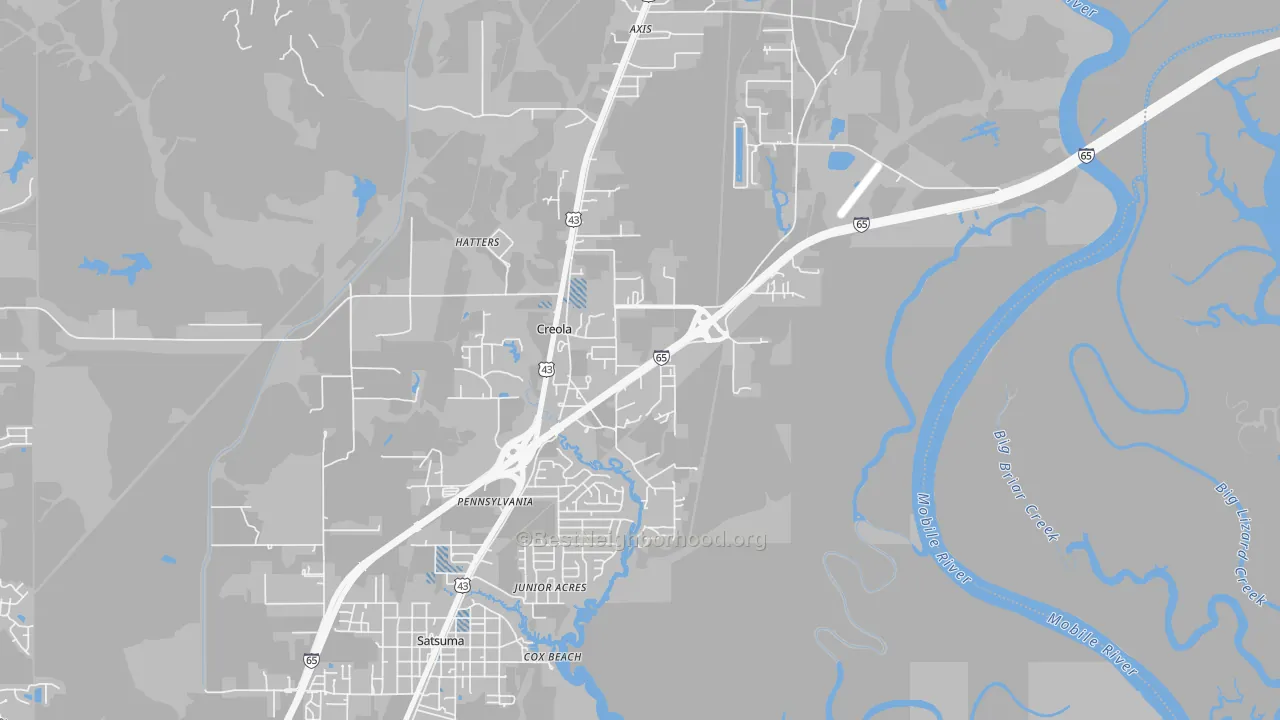 Transit Grade map of 36525, AL