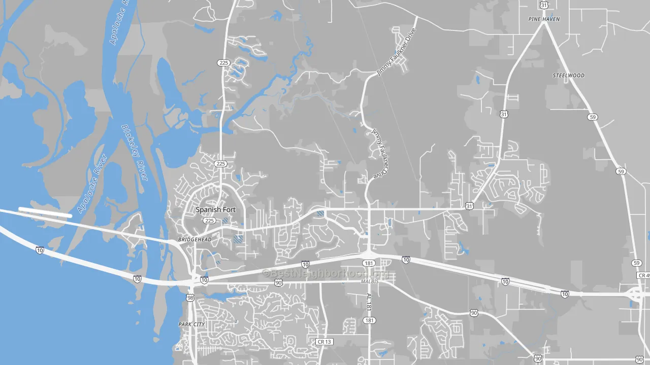 Transit Grade map of 36527, AL
