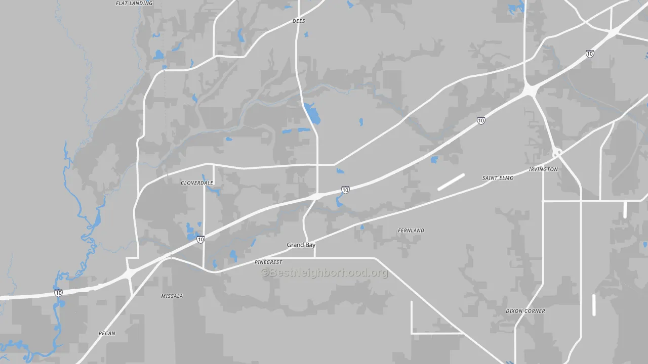 Transit Grade map of 36541, AL