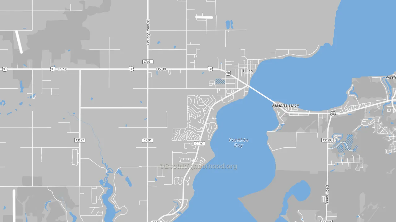 Transit Grade map of 36549, AL