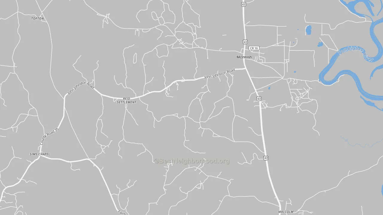 Transit Grade map of 36553, AL