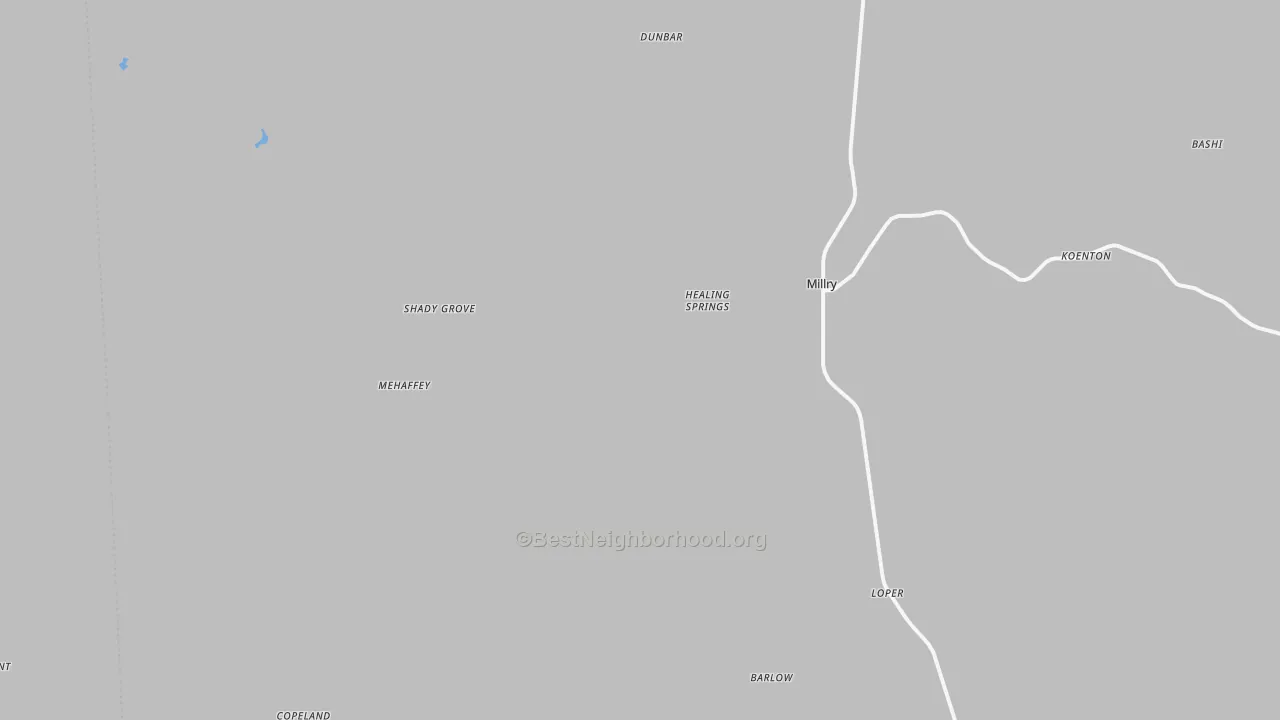 Transit Grade map of 36558, AL