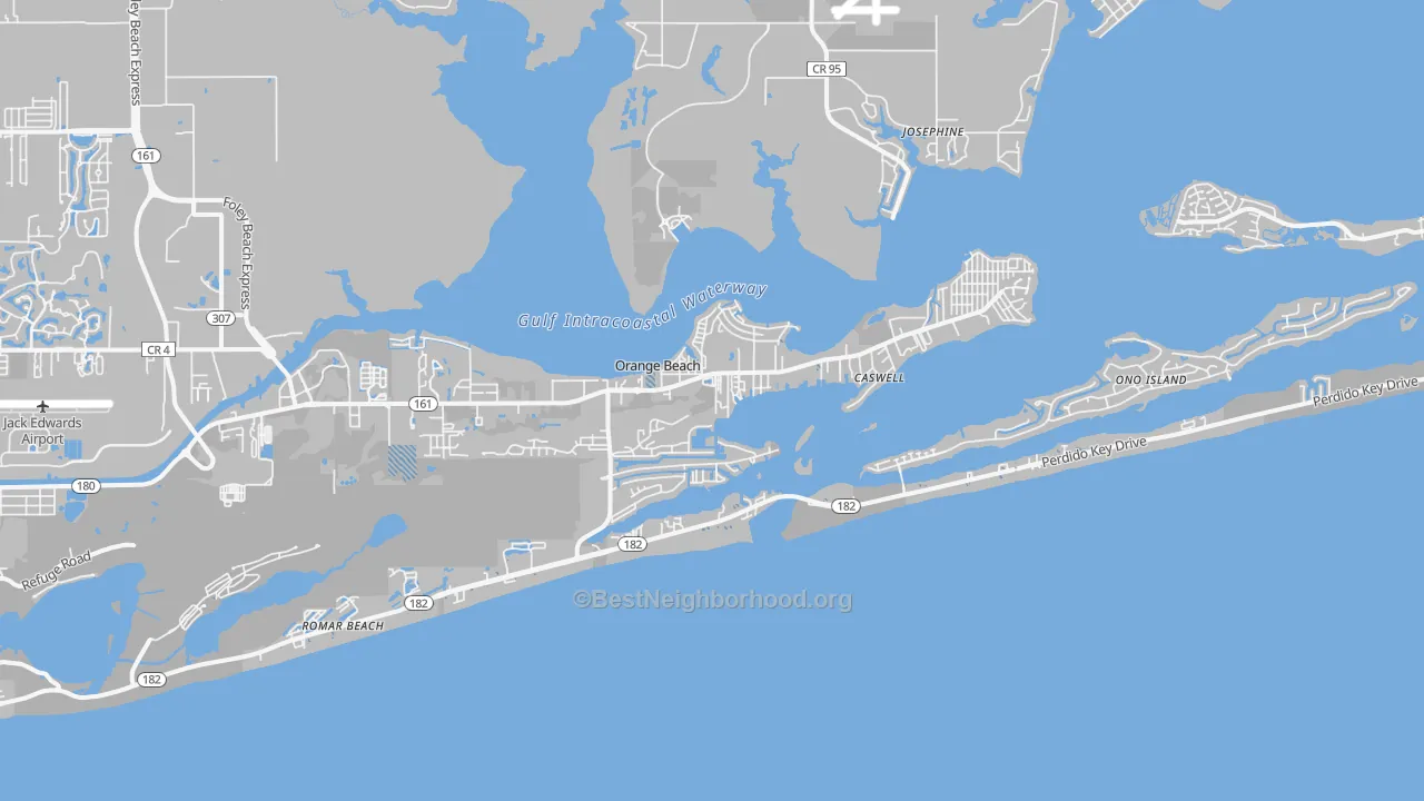 Transit Grade map of 36561, AL