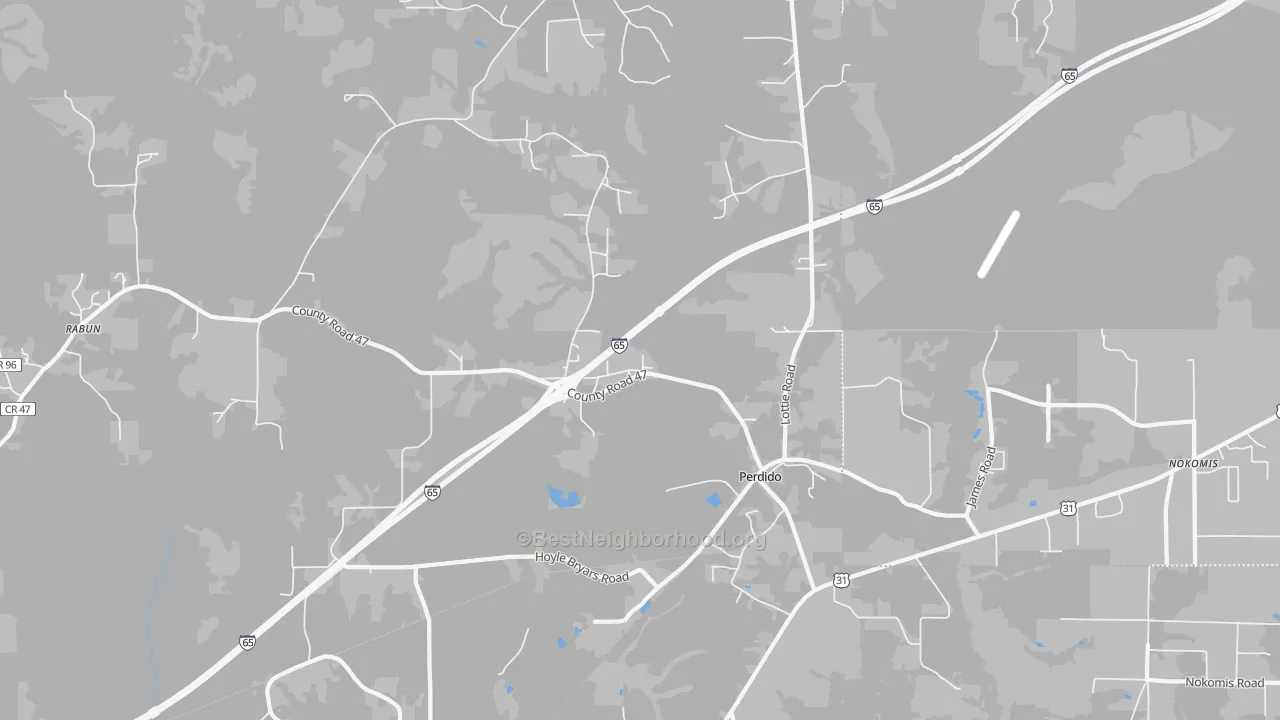 Transit Grade map of 36562, AL