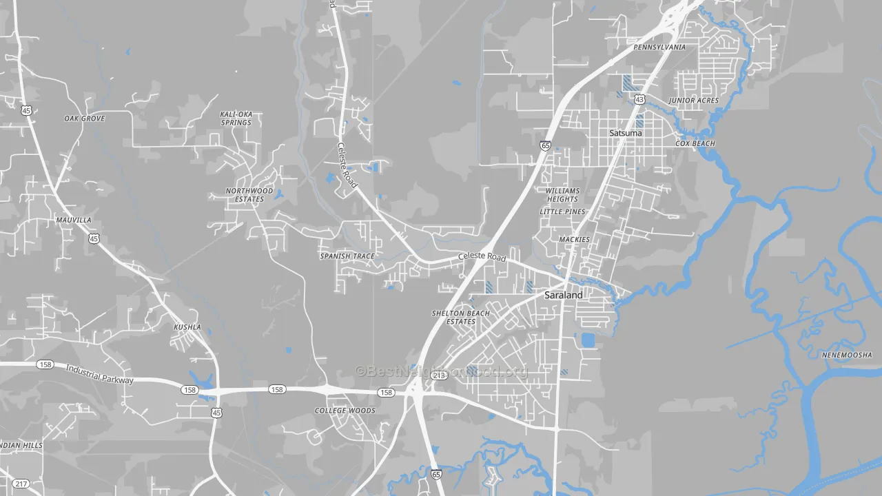 Transit Grade map of 36571, AL