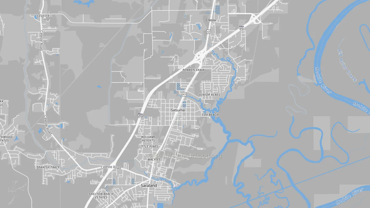 Transit Grade map of 36572, AL