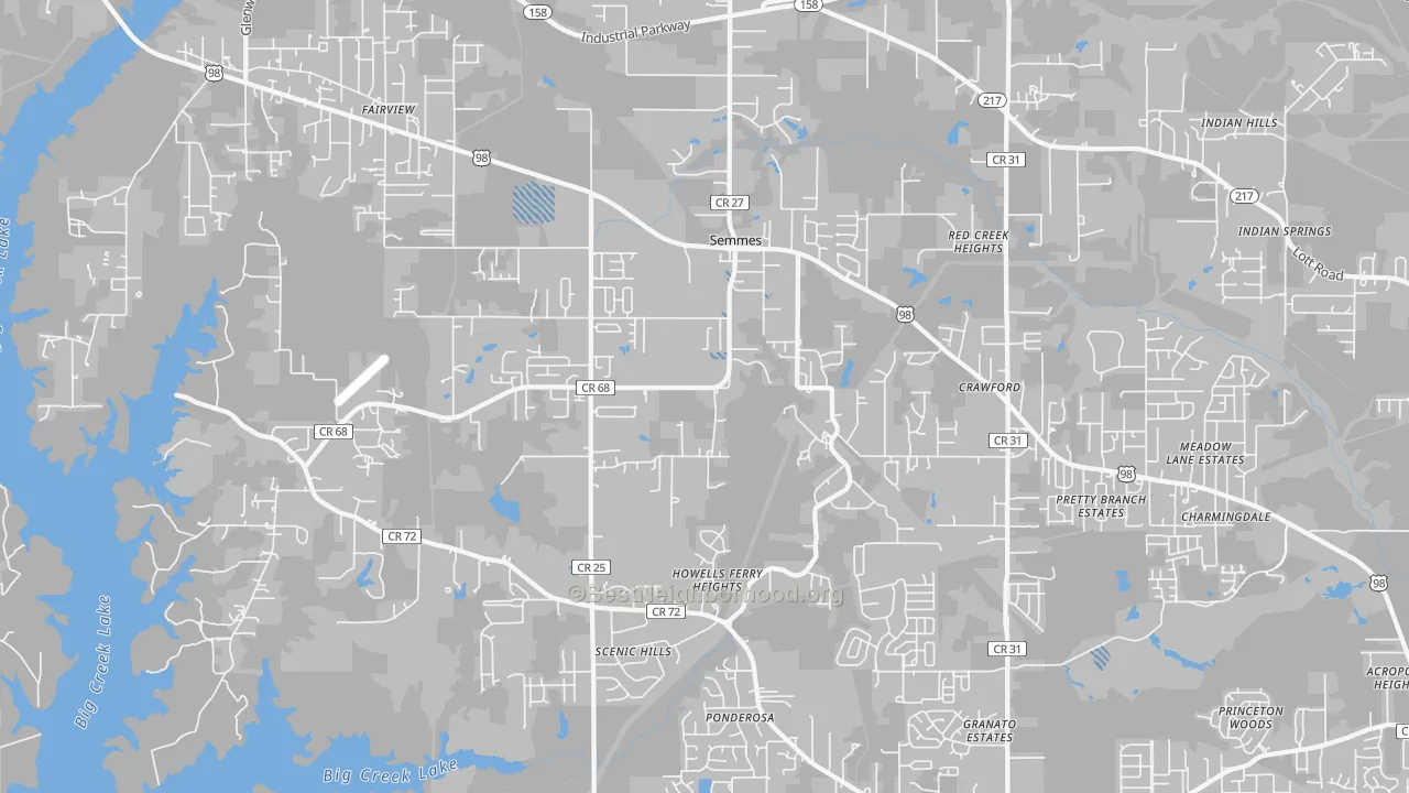 Transit Grade map of 36575, AL