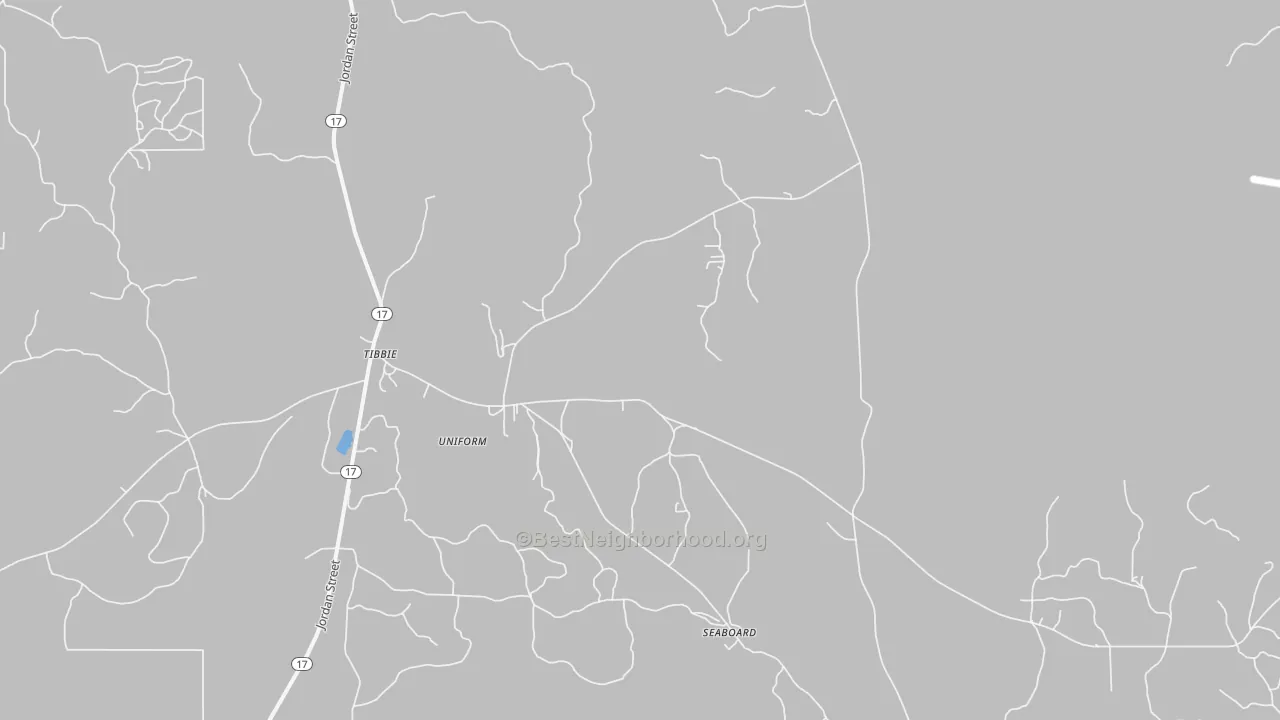 Transit Grade map of 36583, AL