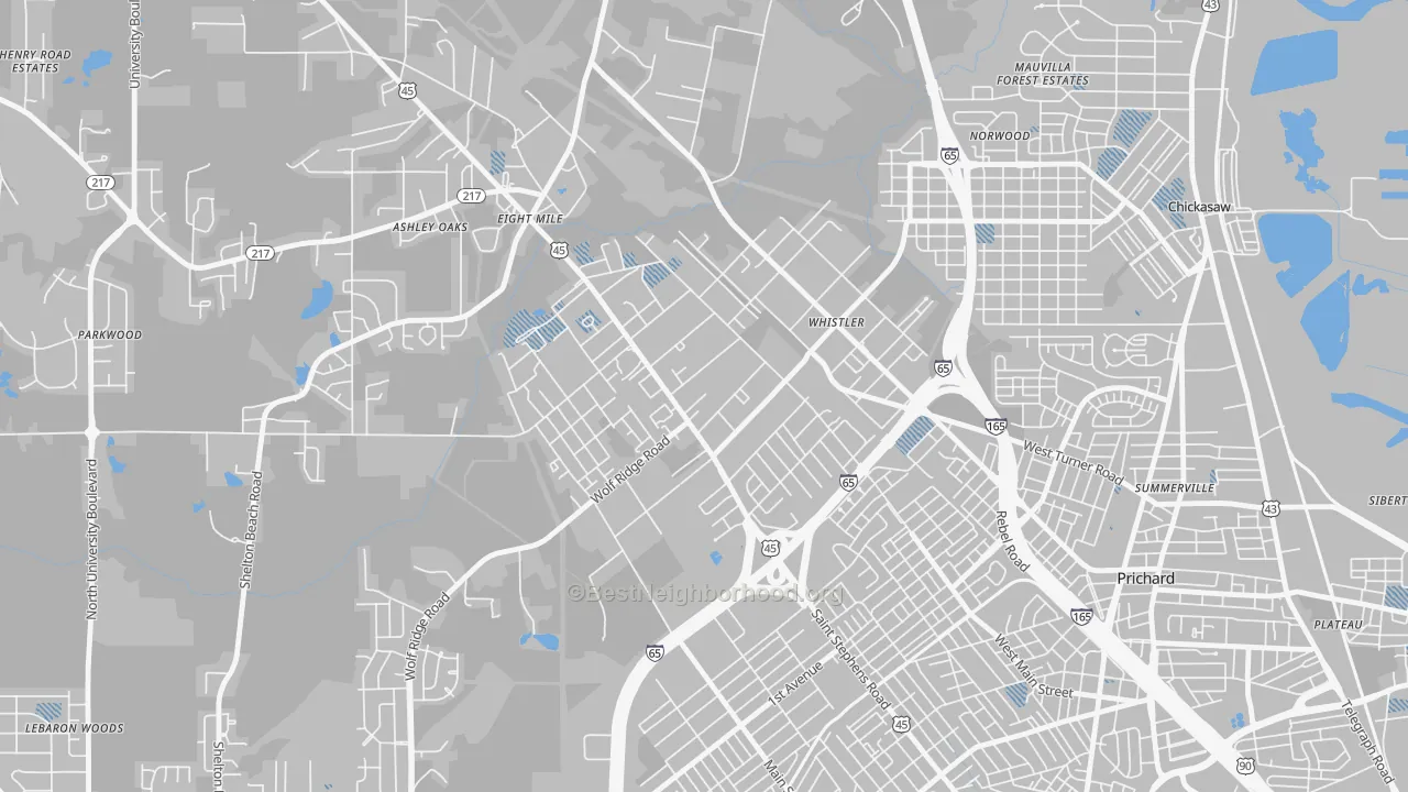 Transit Grade map of 36612, AL