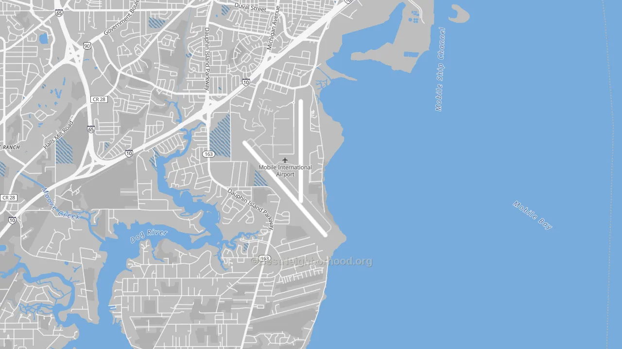 Transit Grade map of 36615, AL