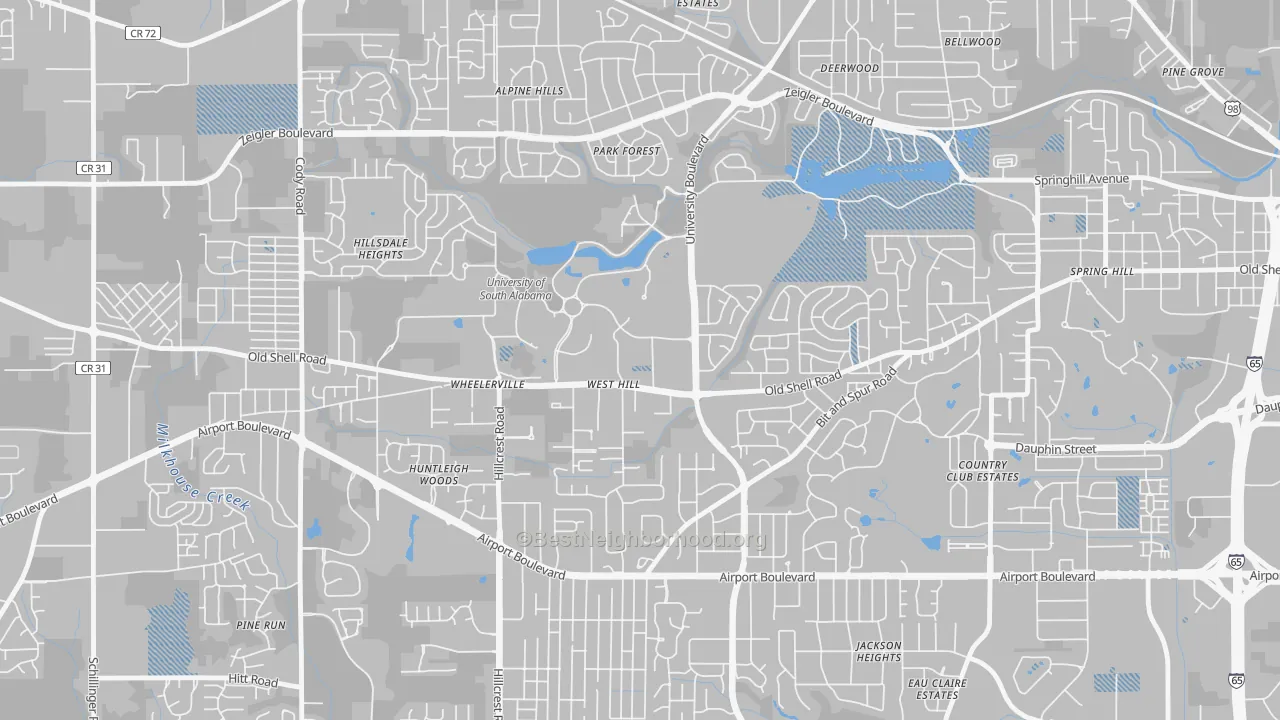 Transit Grade map of 36688, AL