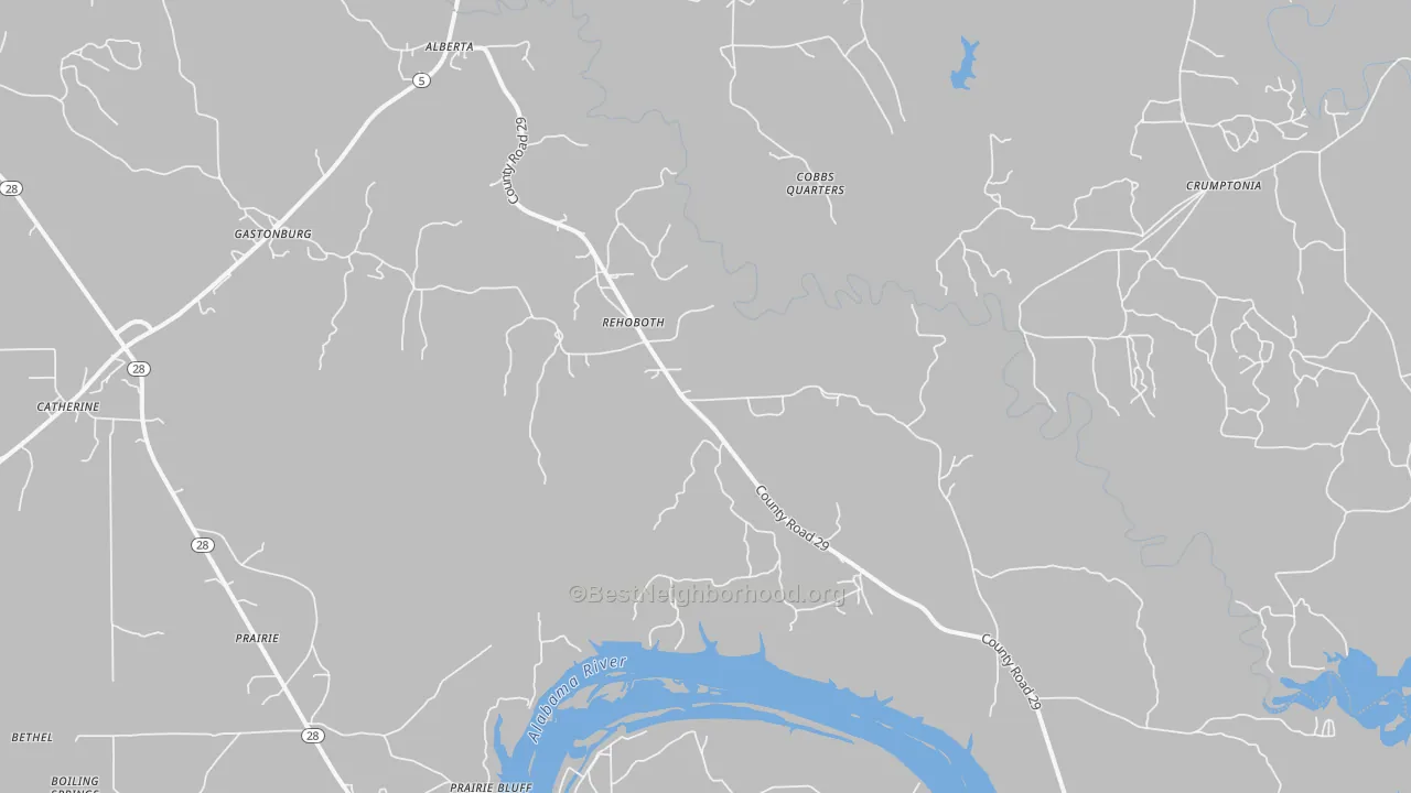 Transit Grade map of 36720, AL