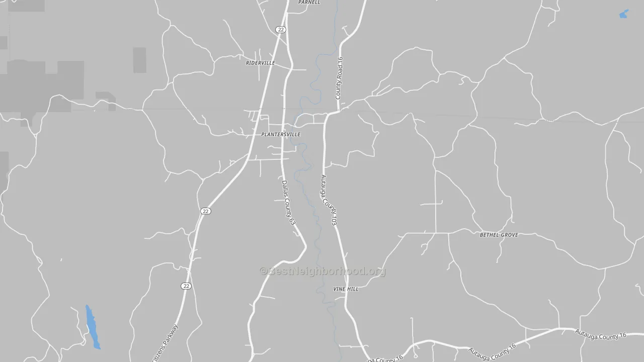 Transit Grade map of 36758, AL