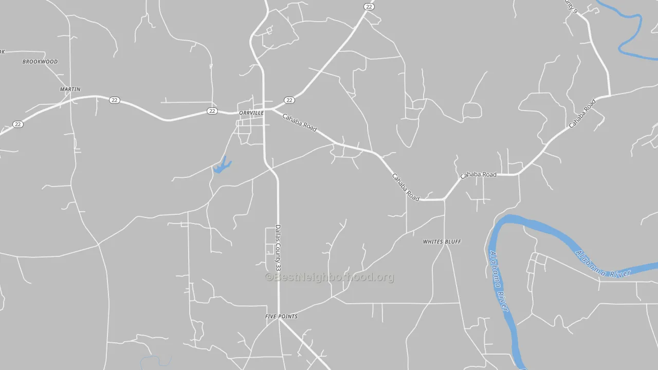 Transit Grade map of 36767, AL