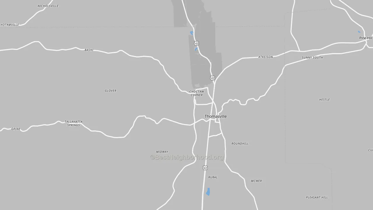 Transit Grade map of 36784, AL