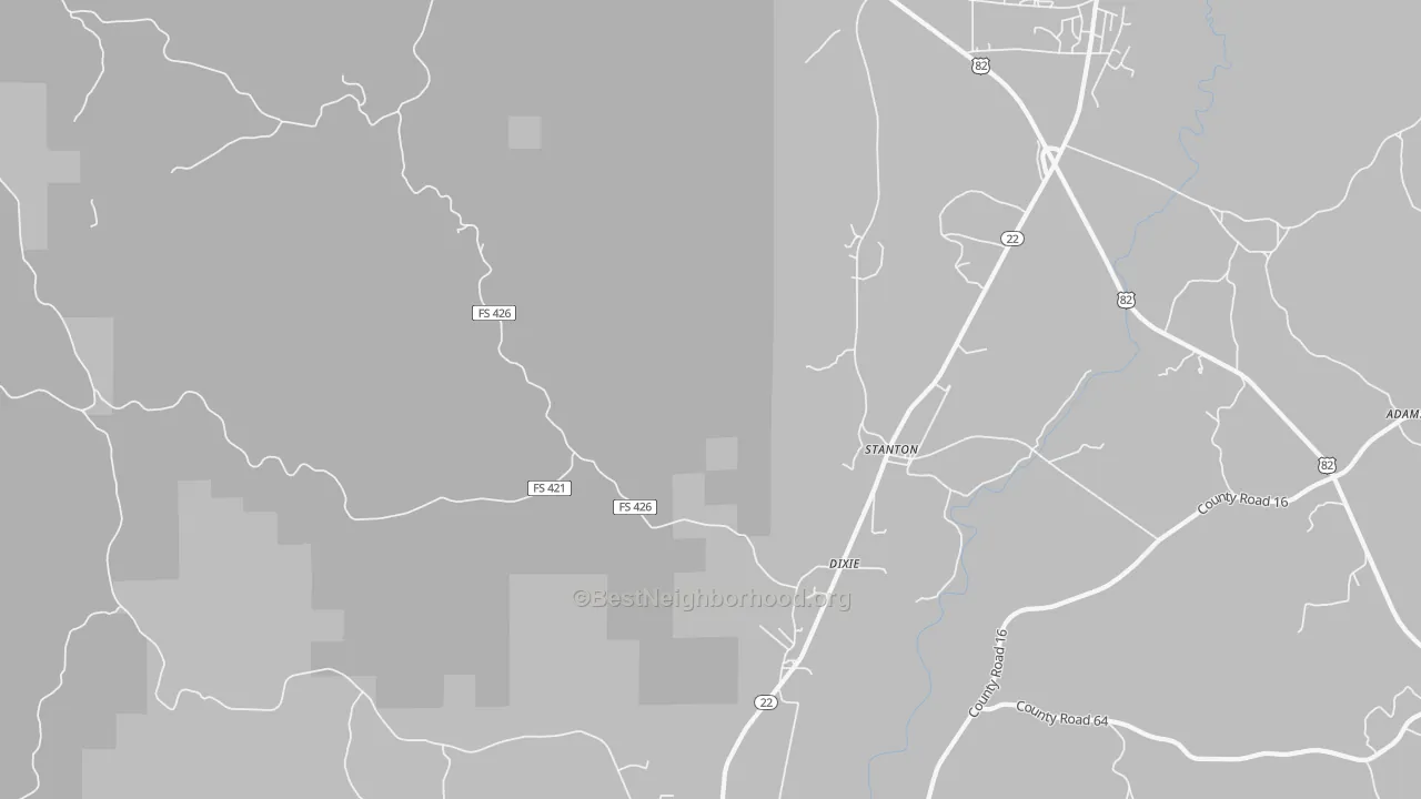 Transit Grade map of 36790, AL