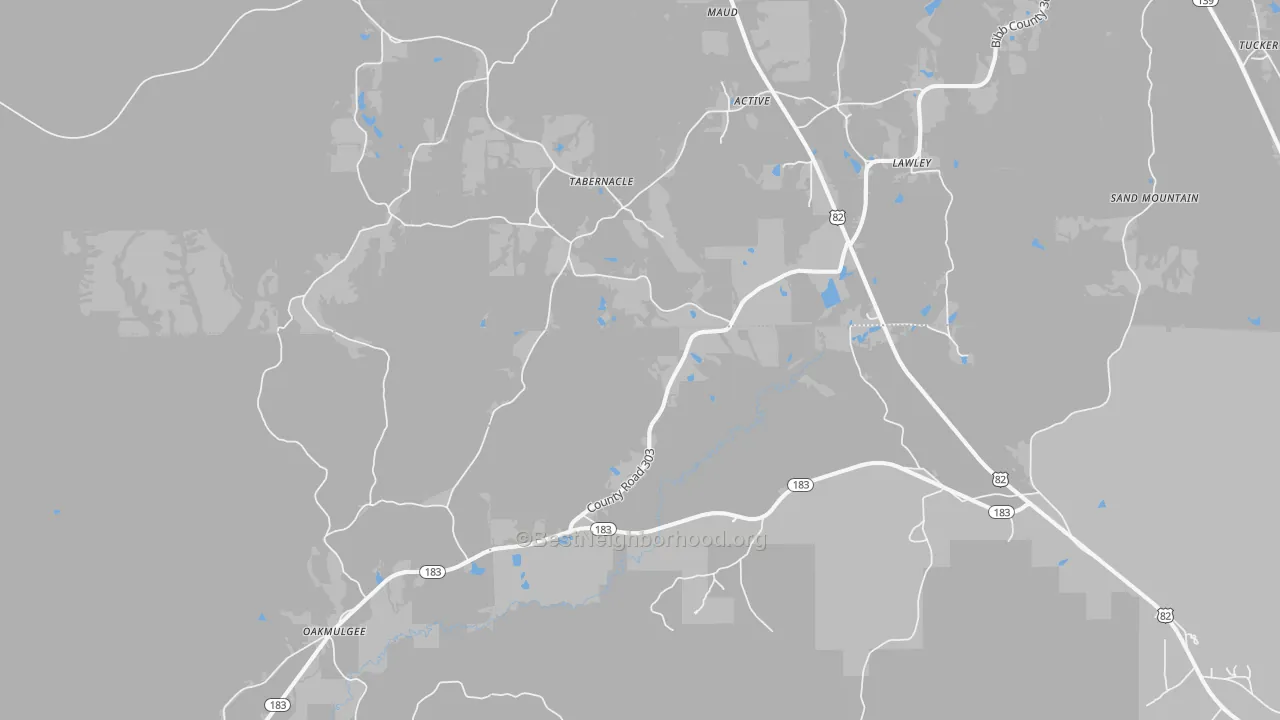 Transit Grade map of 36793, AL