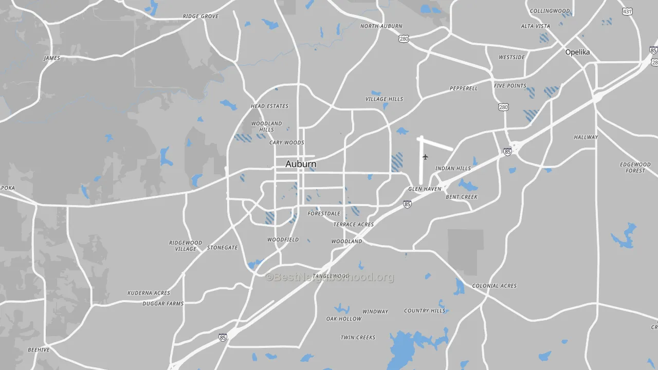 Transit Grade map of 36830, AL