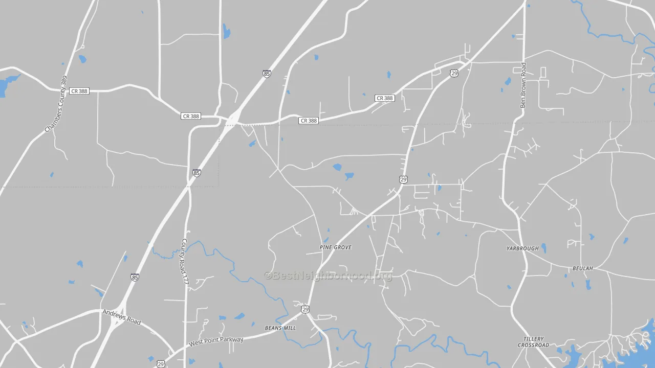 Transit Grade map of 36852, AL