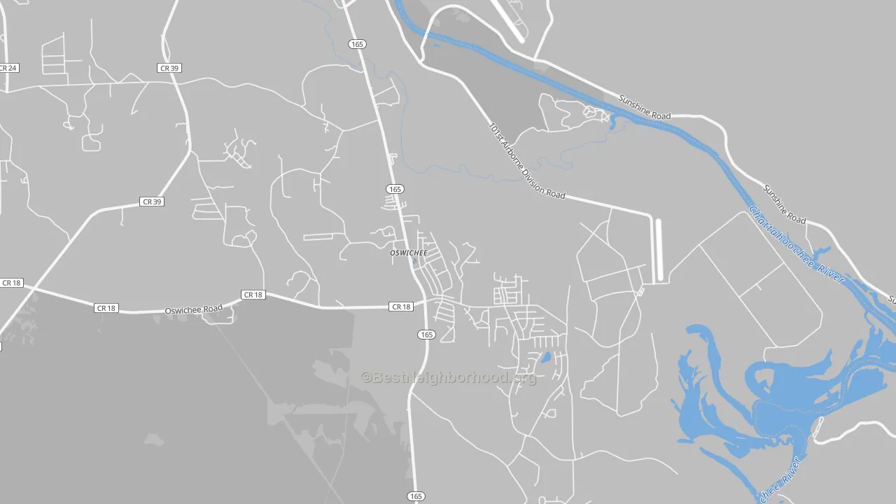 Transit Grade map of 36856, AL
