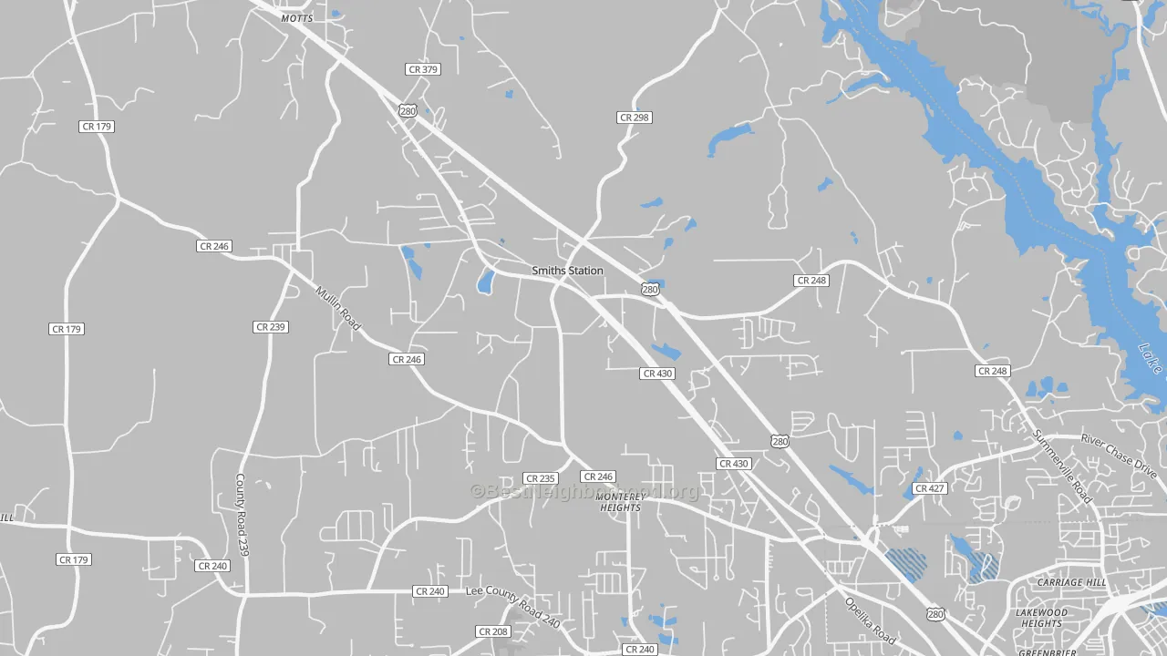 Transit Grade map of 36877, AL