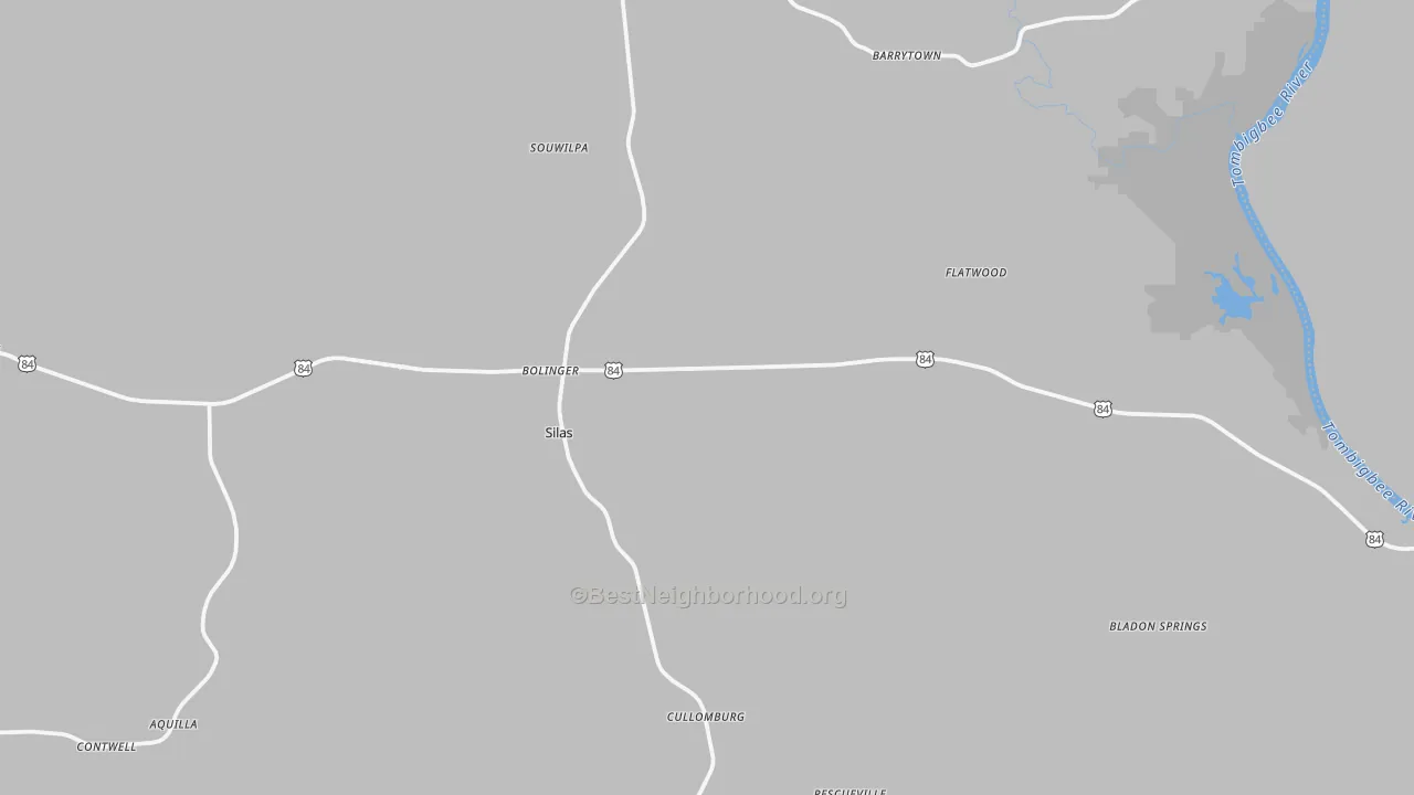 Transit Grade map of 36919, AL