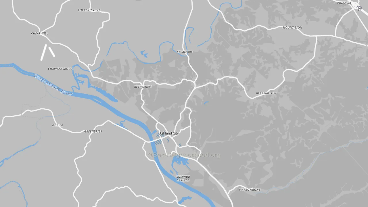 Transit Grade map of 37015, TN