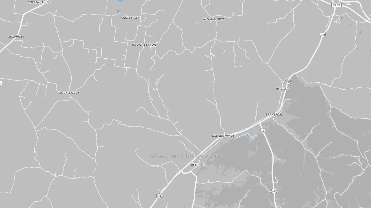 Transit Grade map of 37022, TN