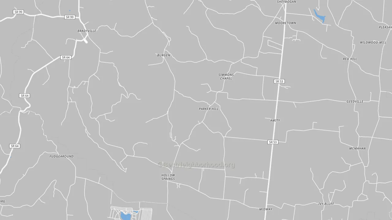 Transit Grade map of 37026, TN