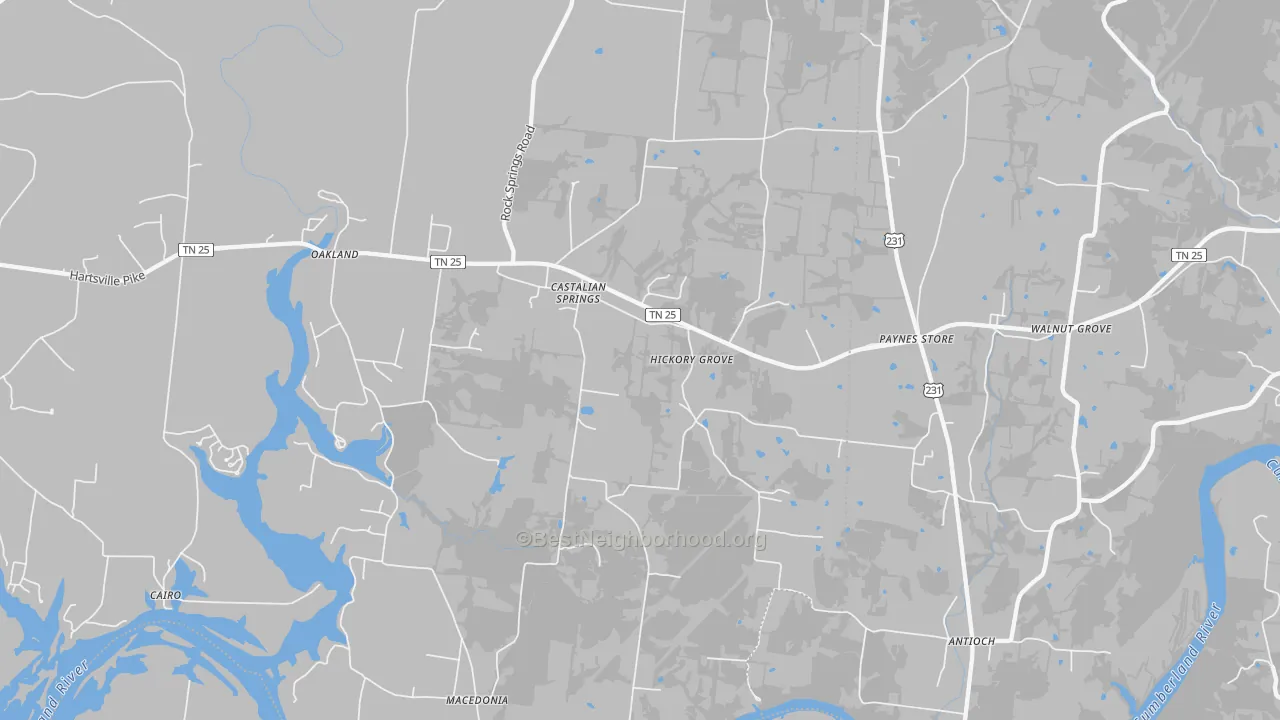 Transit Grade map of 37031, TN