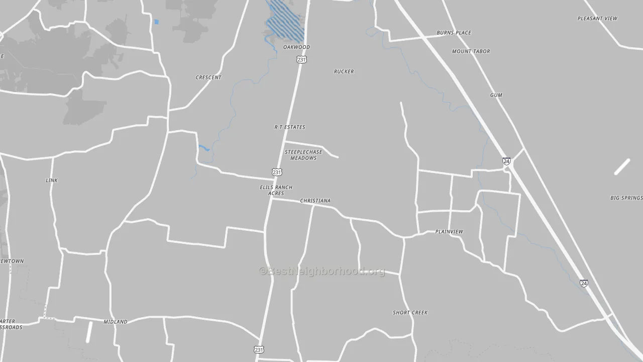 Transit Grade map of 37037, TN