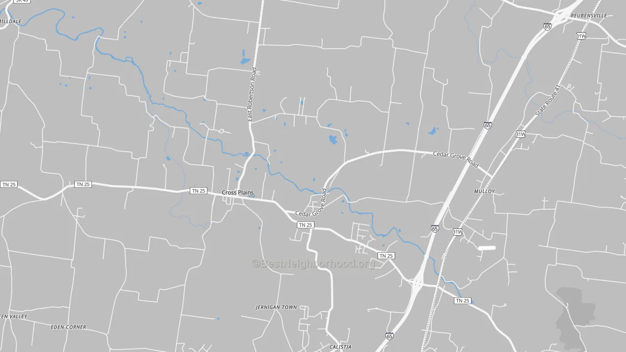 Transit Grade map of 37049, TN