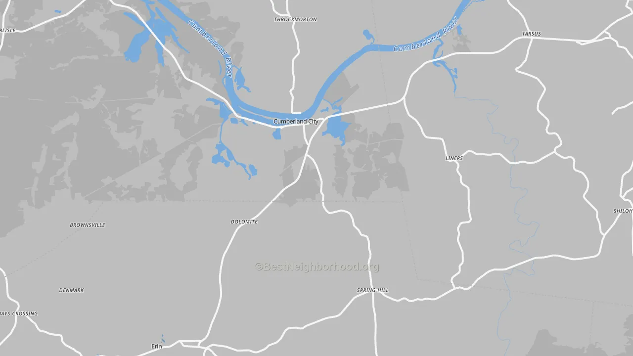 Transit Grade map of 37050, TN
