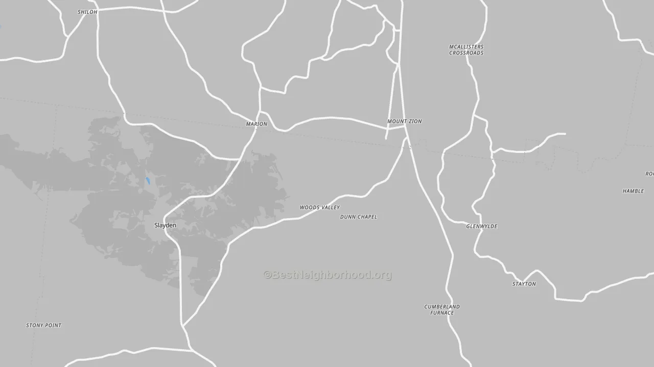 Transit Grade map of 37051, TN