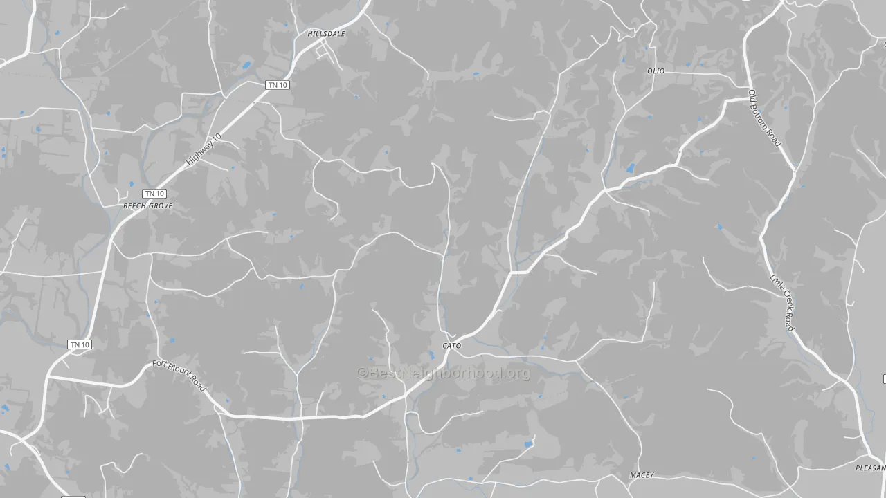 Transit Grade map of 37057, TN