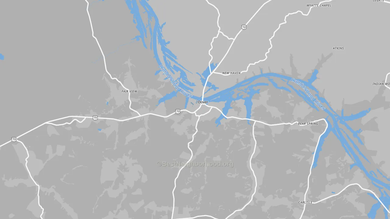Transit Grade map of 37058, TN