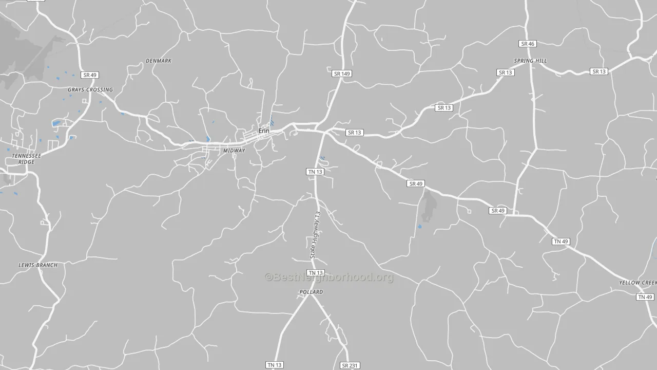 Transit Grade map of 37061, TN