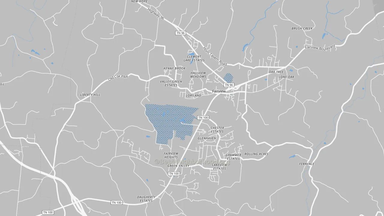 Transit Grade map of 37062, TN