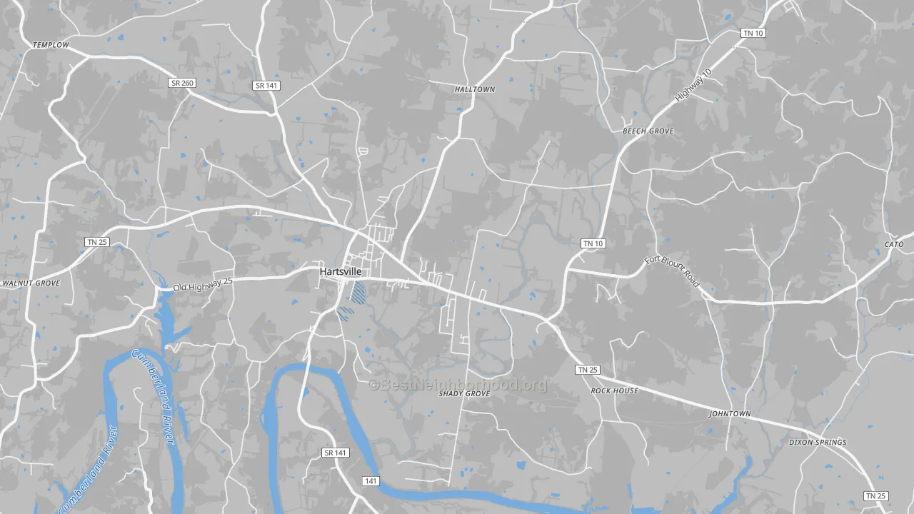 Transit Grade map of 37074, TN
