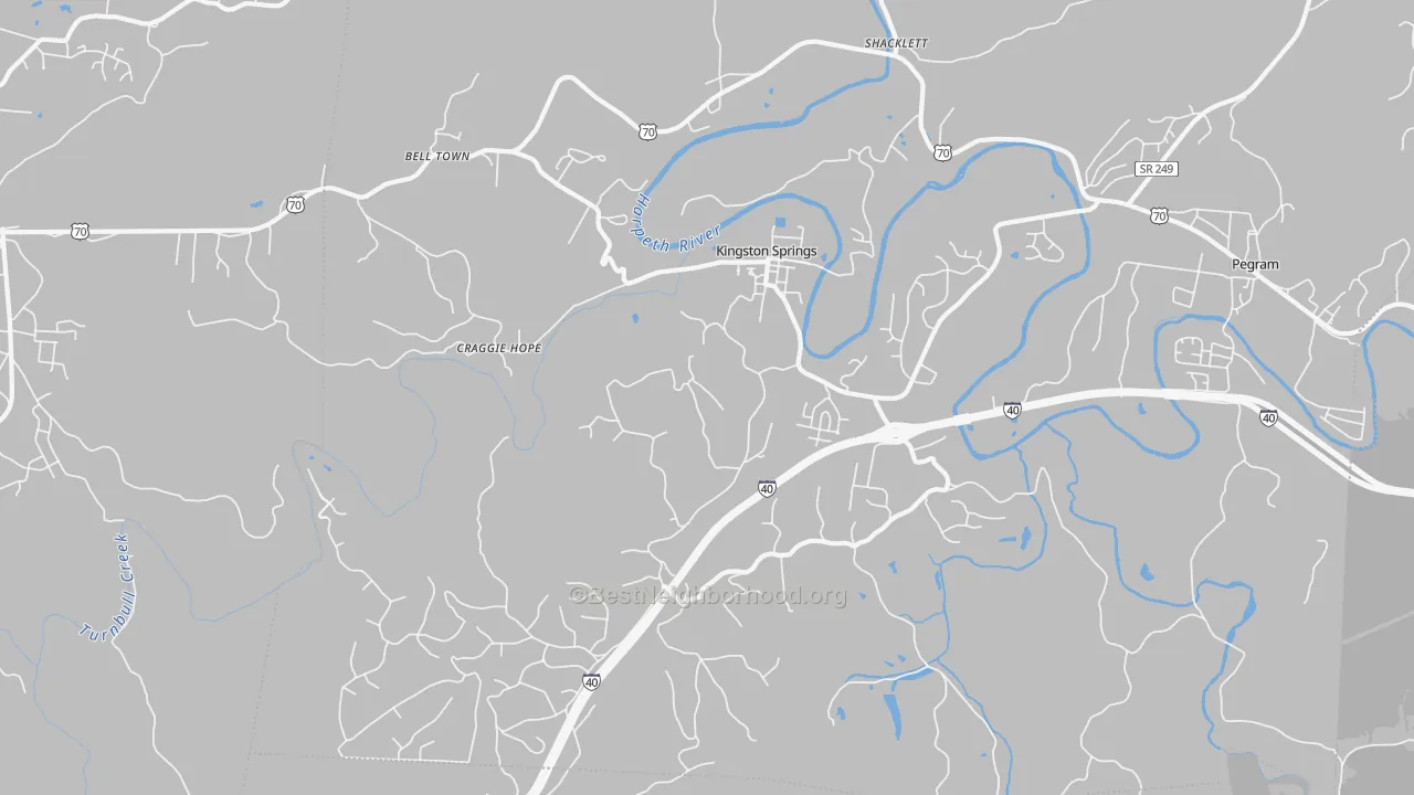 Transit Grade map of 37082, TN