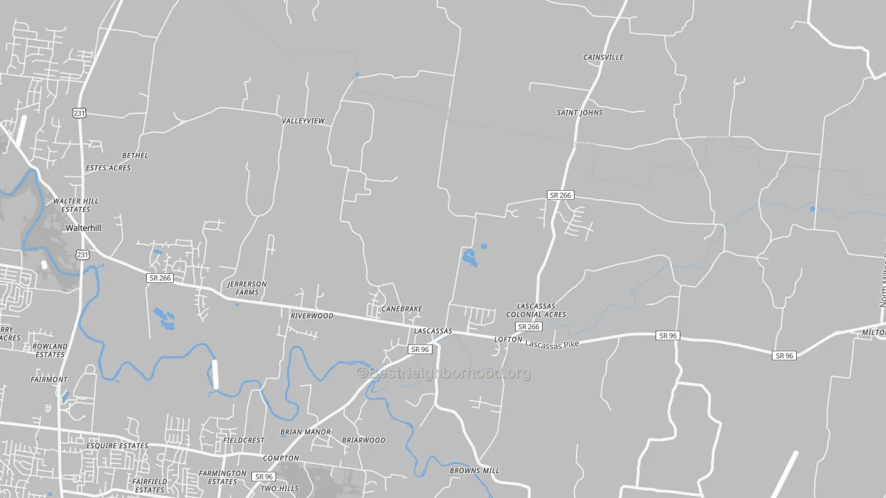Transit Grade map of 37085, TN
