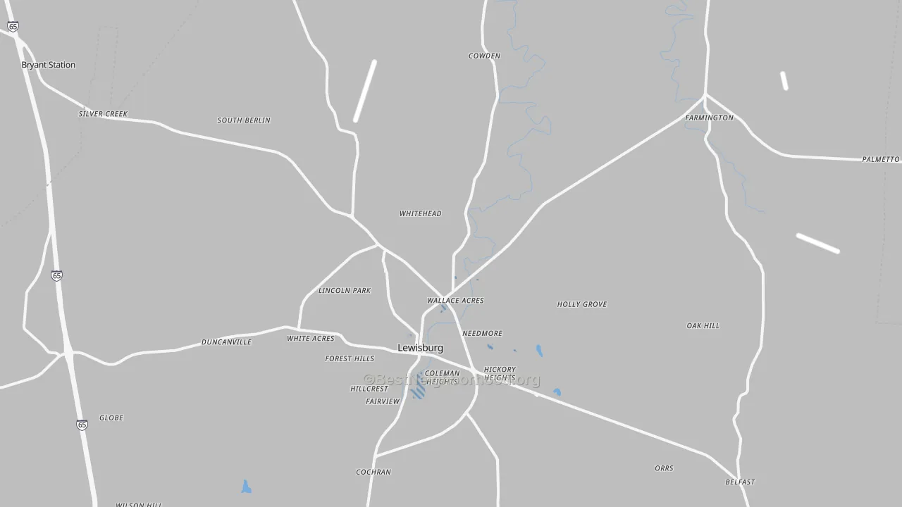 Transit Grade map of 37091, TN