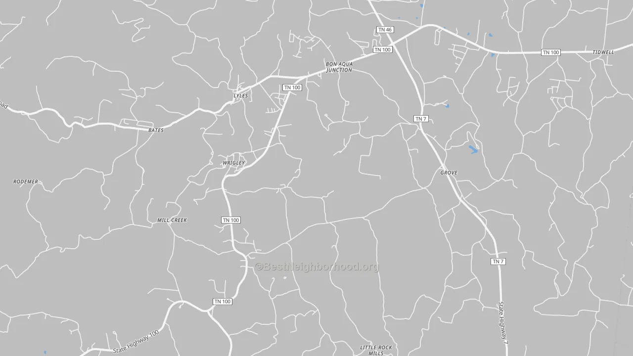 Transit Grade map of 37098, TN