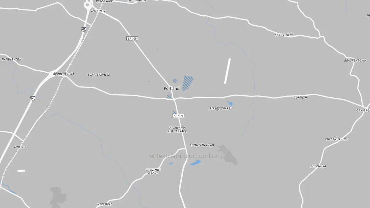 Transit Grade map of 37148, TN